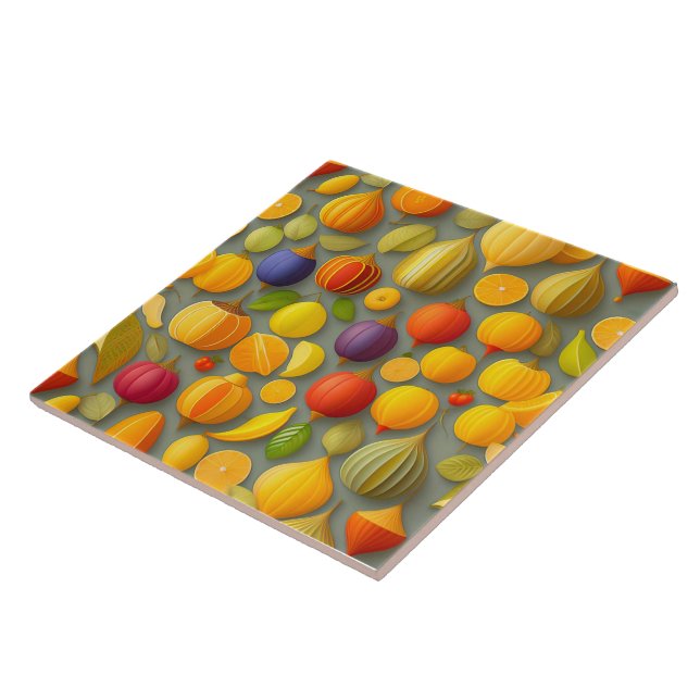 Fruit Design Ceramic Tile (Side)