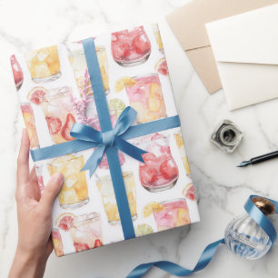 Fruit Drinks Bridal Shower Wrapping Paper