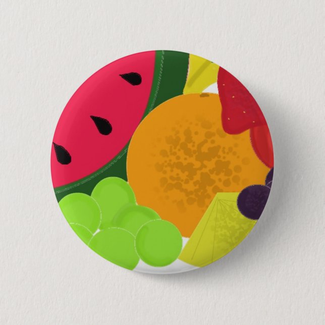Fruit Explosion 2 Inch Round Button (Front)