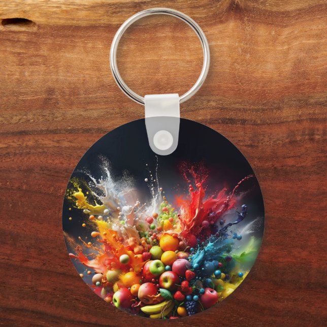 Fruit explosion keychain (Front)