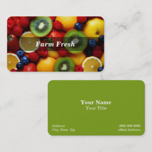 Fruit Farm Business Card