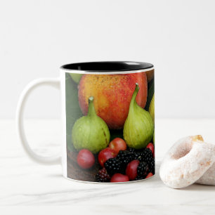 Fruit Figs Blackberries Peach Mug