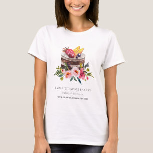 FRUIT FLORAL CAKE PATISSERIE CUPCAKE BAKERY CHEF T-Shirt
