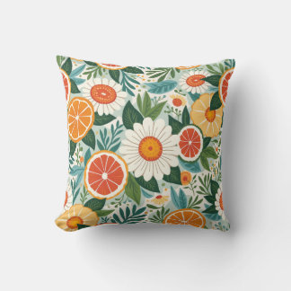 fruit floral pillow