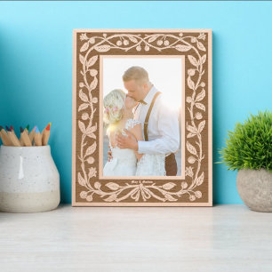 Fruit & Flower Branches Border Etched Frames