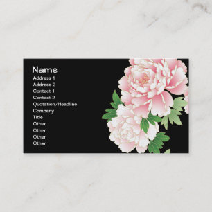 Fruit Flower Cool Cute Girly Retro Floral Business Card