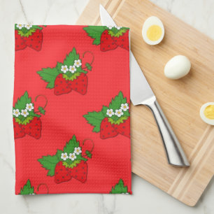 Fruit fraise Motif Serviette de cuisine