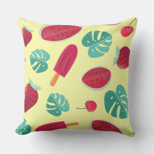 Fruit Frenzy Throw Pillow