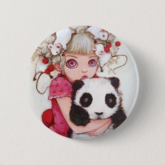 Fruit Fuzz Button (Front)