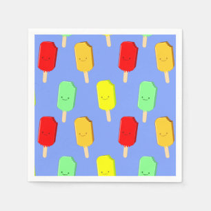 Fruit Ice Pop Pattern Napkin