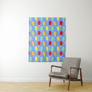 Fruit Ice Pop Pattern Tapestry