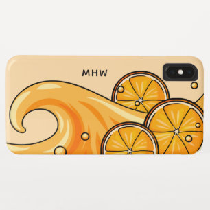 Fruit Illustration custom monogram phone cases