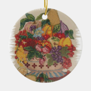 FRUIT JAR CERAMIC ORNAMENT