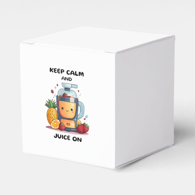 Fruit Juicer Keep Calm And Juice  Health  Favor Box (Front Side)