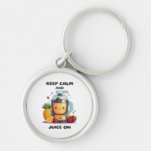 Fruit Juicer Keep Calm And Juice  Health  Keychain