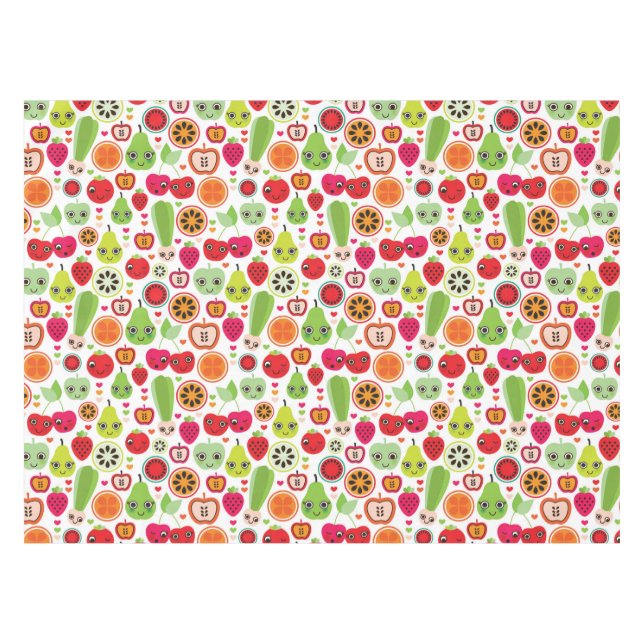 fruit kids illustration apple tablecloth (Front (Horizontal))