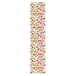 fruit kids illustration short table runner