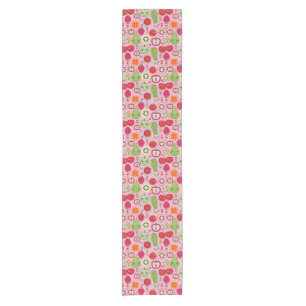fruit kitchen illustration pattern short table runner