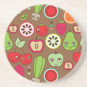 Fruit Kitchen Pattern Coaster