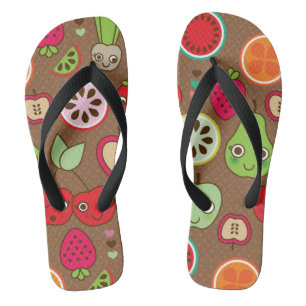 Fruit Kitchen Pattern Flip Flops
