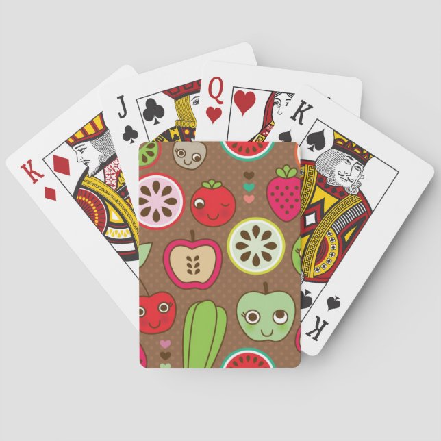 Fruit Kitchen Pattern Playing Cards (Back)