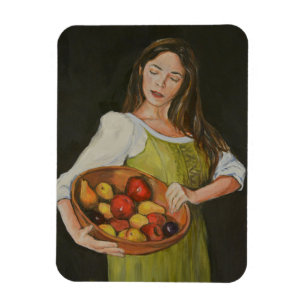 Fruit Lady Art Flexible Magnet