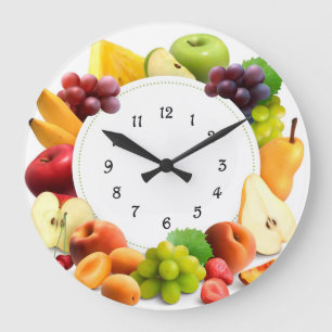 Fruit large clock