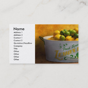Fruit - Lemons - When life gives you lemons Business Card