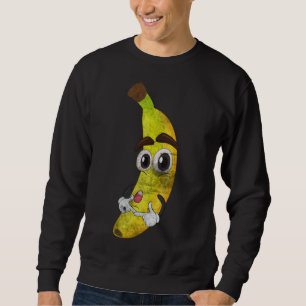 Fruit Lover Kawaii Cute Cartoon Banana Healthy Foo Sweatshirt