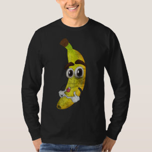Fruit Lover Kawaii Cute Cartoon Banana Healthy Foo T-Shirt