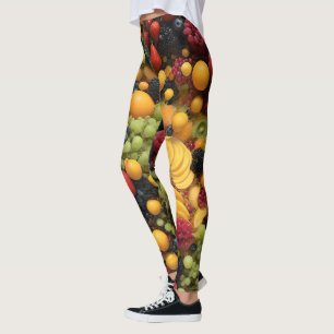 Fruit Lovers Delight Colorful Platter, Leggings