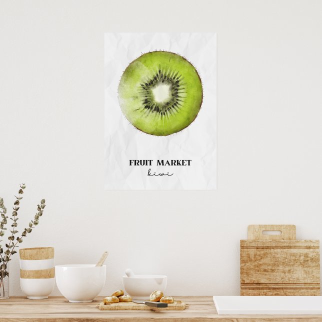 Fruit Market Kiwi  Poster (Kitchen)