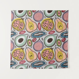 Fruit Medley: Vibrant Seamless Pattern Tapestry