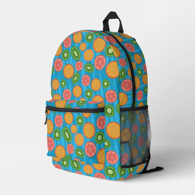 Fruit mood printed backpack (Back Corner Right)