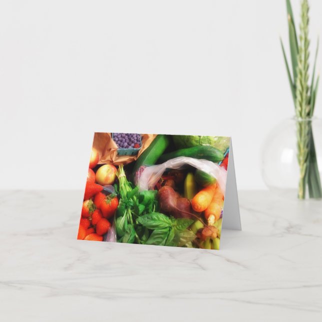 Fruit n Veg tous les jours cartes pour notes (Devant)