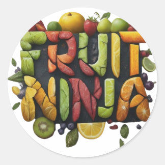 Fruit Ninja Classic Round Sticker