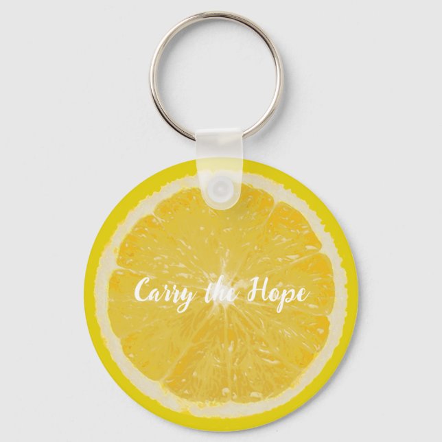 Fruit Note Key Chain - Lemon - Carry the Hope  (Front)