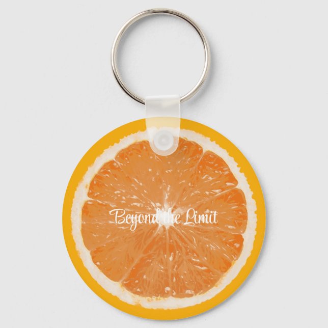 Fruit Note Key Chain - Orange - Beyond the Limit (Front)
