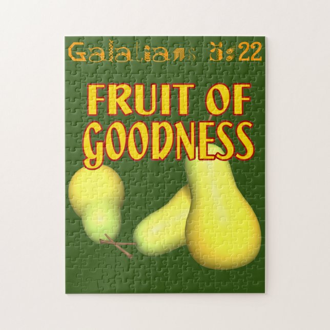 Fruit of goodness Bible Quotes Customize it Jigsaw Puzzle (Vertical)