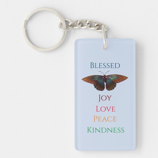 Fruit of Spirit Butterfly  Keychain (Front)