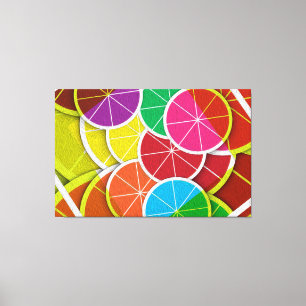 Fruit Of The Lemon Colourful Canvas Print