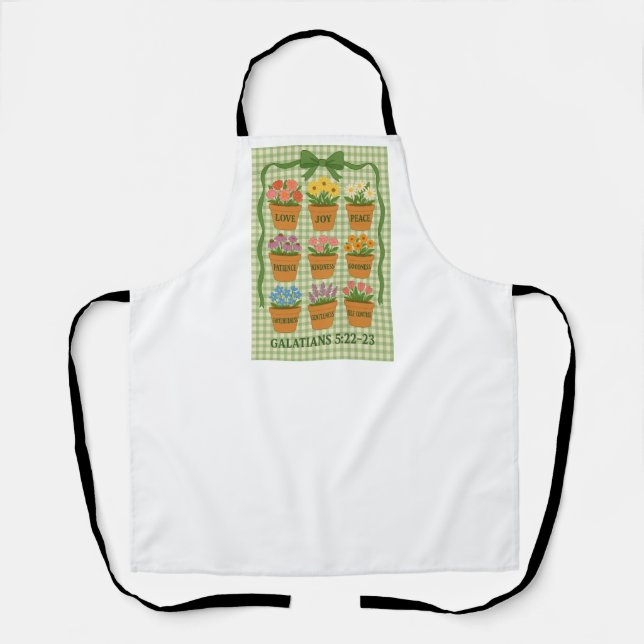 Fruit of the lSpirit Green Apron (Front)