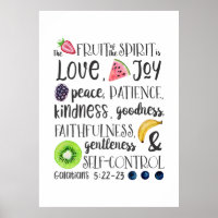 Fruit of the Spirit, Bible Verse Acrylic Print