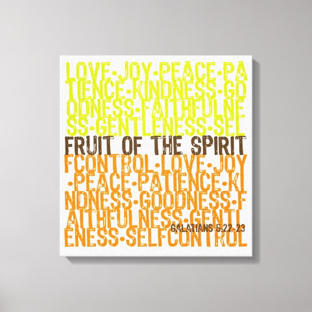 Fruit of the Spirit Canvas Print (Front)