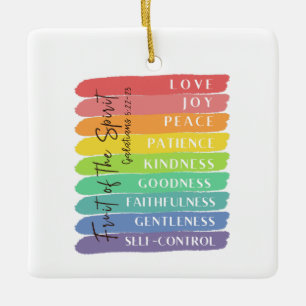 Fruit of the Spirit Ceramic Ornament