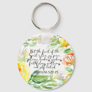 Fruit of the spirit   Christian Art Keychain