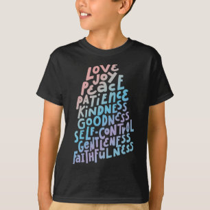 Fruit of The Spirit - Christian Faith Quote Bible T-Shirt