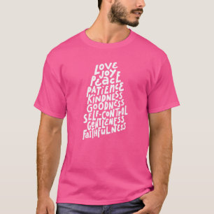 Fruit Of The Spirit  Christian Faith Quote Bible V T-Shirt