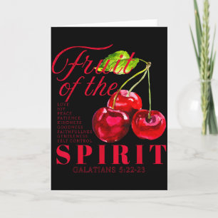 Fruit Of The Spirit Christian Religious Bible Vers Card