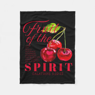 Fruit Of The Spirit Christian Religious Bible Vers Fleece Blanket